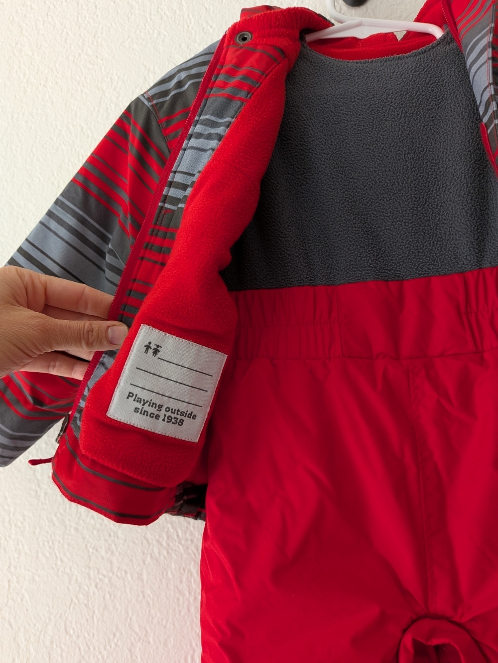 Columbia Toddler 18-24M Snow Bib And Jacket Red/Gray - Picture 9 of 16